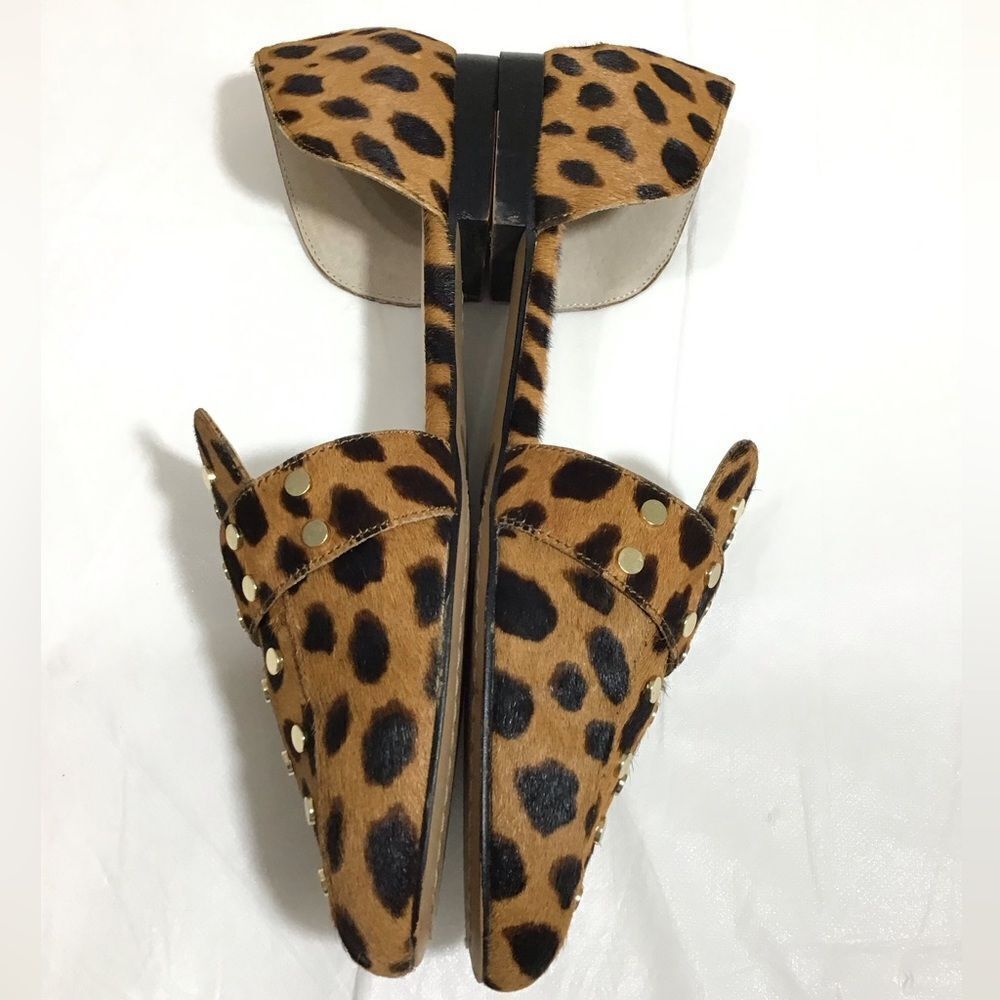 Vince Camuto Wenerly Cow Hair Studded Flat Shoes Size 9 1/2 - Picture 4 of 9